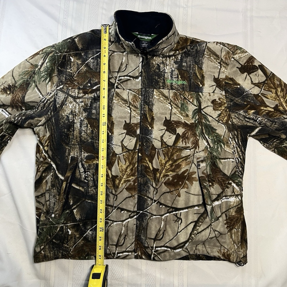 Remington Mossy Oak Camo Fleece Brown Jacket Men’s XL Hunting Full Zip Outdoor - Picture 8 of 12